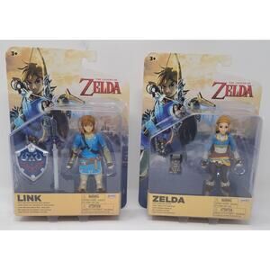 The Legend of Zelda Breath Of The Wild 5" Figure Jakks Pacific Zelda & Link New